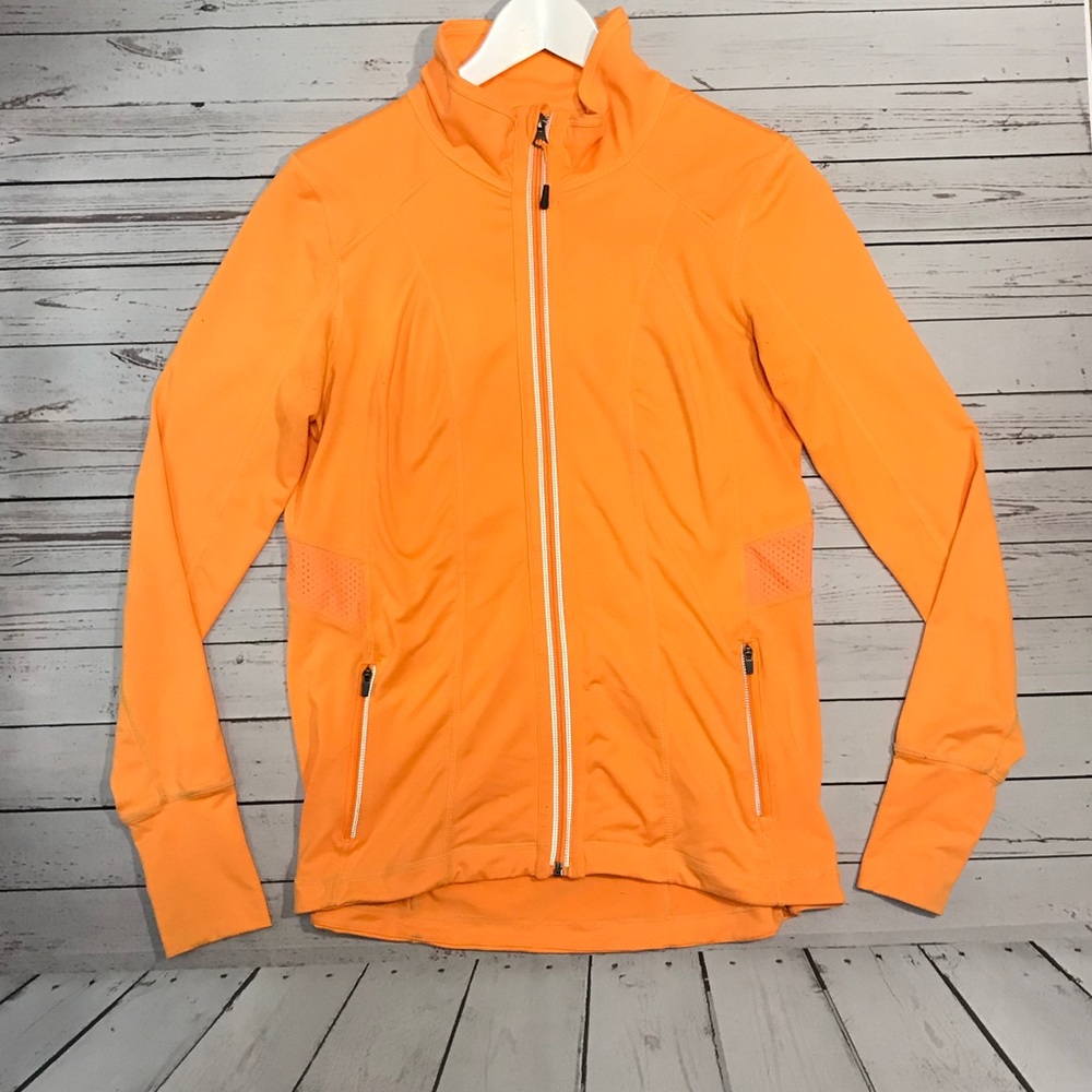 Tangerine Athletic Zip-Up